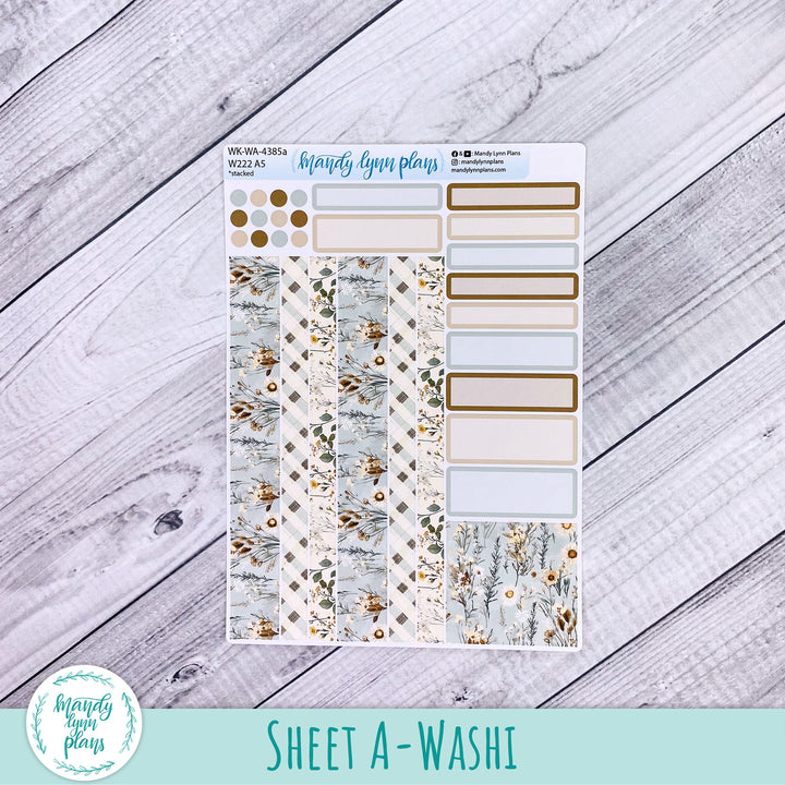 Weekly Kit || Wonderland 222 A5, B6, A6 || Stacked, Unstacked, Horizontal || Rustic Grace || 385