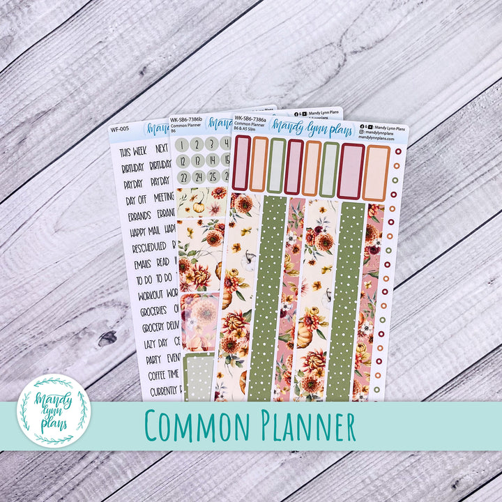 Weekly Kit || Sterling Ink Common Planners || Autumn Bouquet || 386