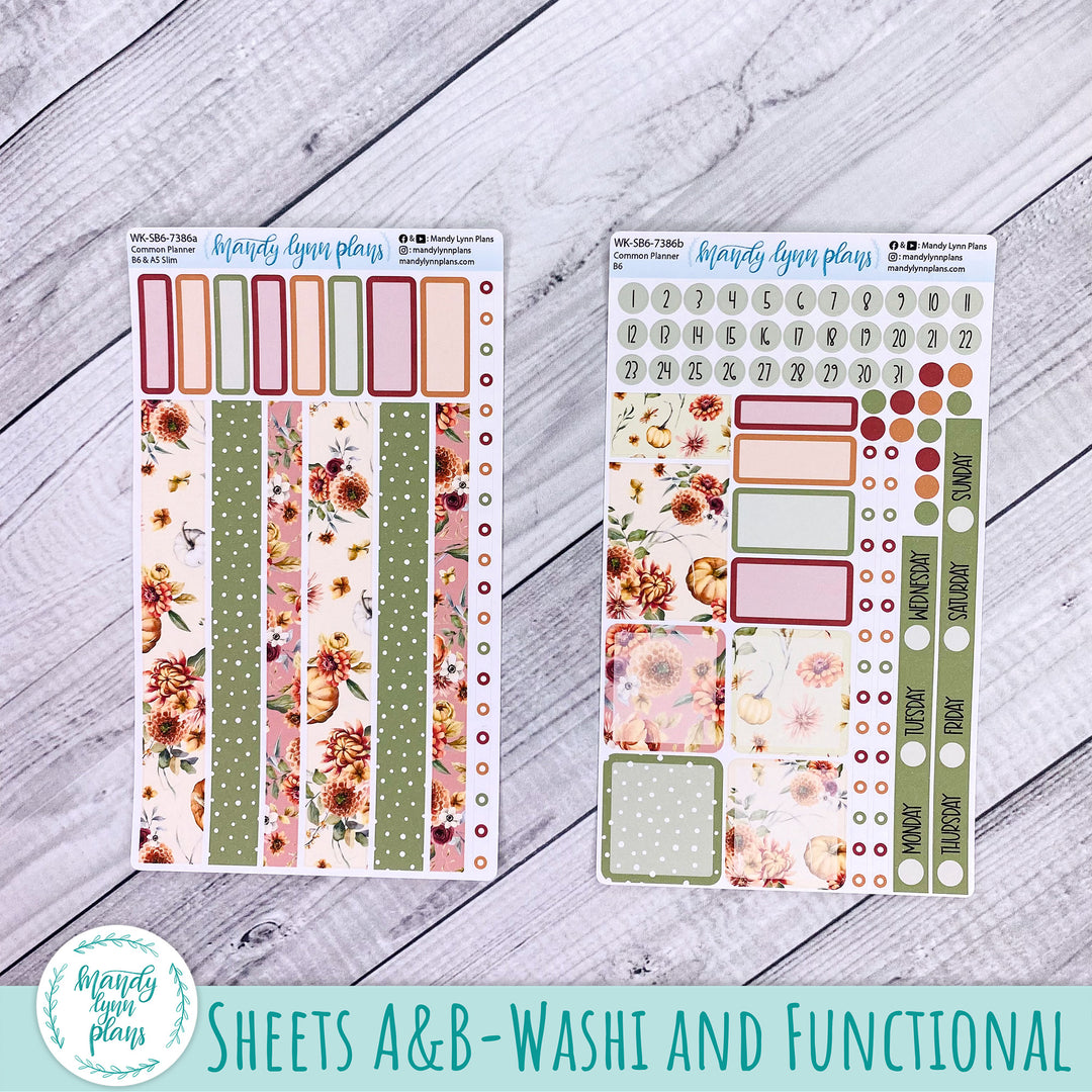 Weekly Kit || Sterling Ink Common Planners || Autumn Bouquet || 386