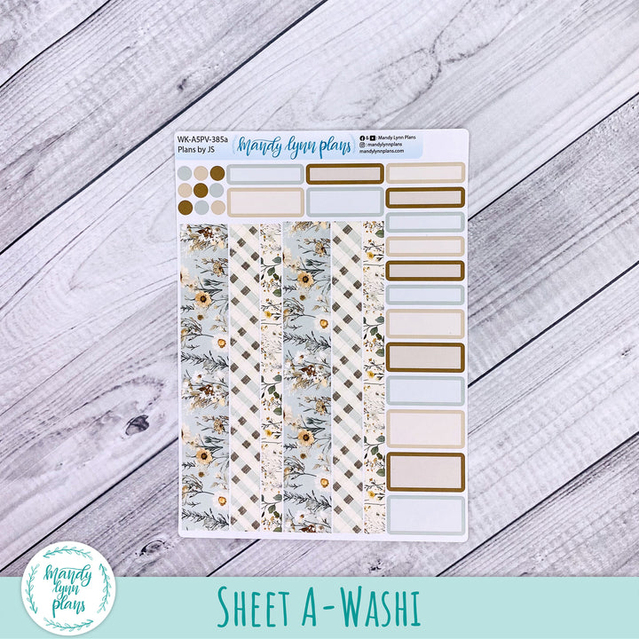 Weekly Kit || A5, B6, A6 Plans by Just Scribble || Rustic Grace || 385