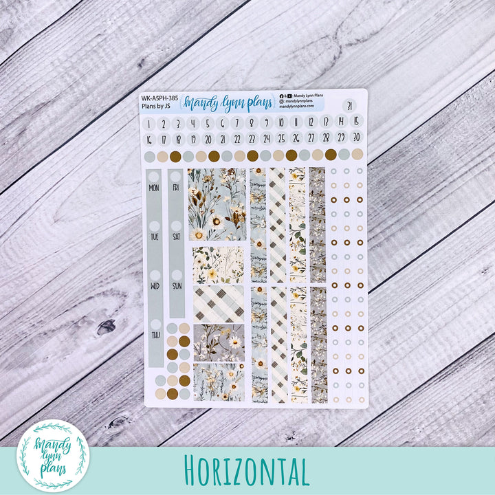 Weekly Kit || A5, B6, A6 Plans by Just Scribble || Rustic Grace || 385