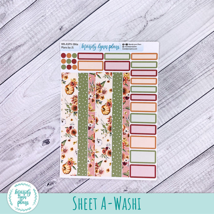 Weekly Kit || A5, B6, A6 Plans by Just Scribble || Autumn Bouquet || 386