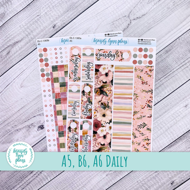 Daily Kit || A5, B6, A6 || Burgundy Blush || 383