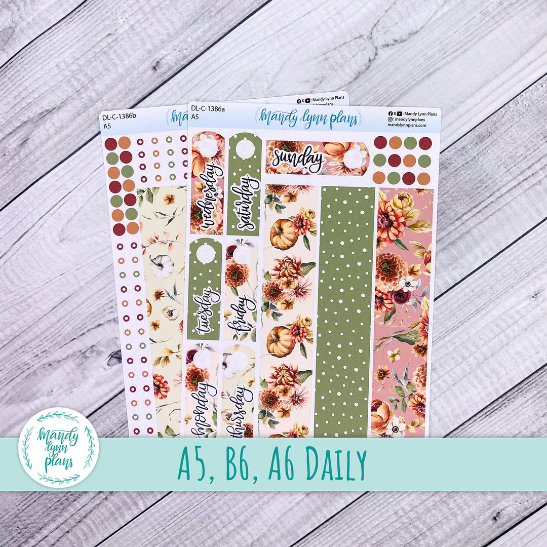 Daily Kit || A5, B6, A6 || Autumn Bouquet || 386