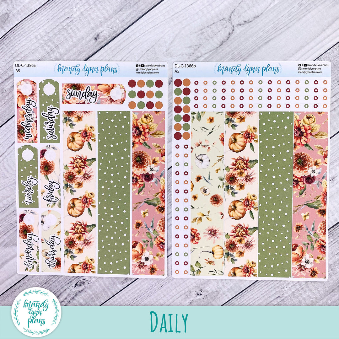 Daily Kit || A5, B6, A6 || Autumn Bouquet || 386