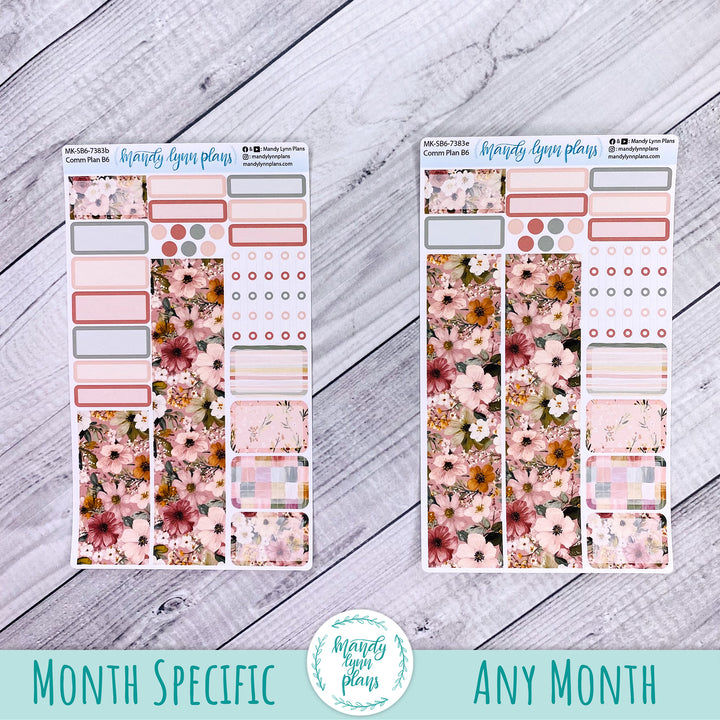 November 2026 or Any Month Monthly Kit || Sterling Ink A5, A5 Slim, B6, B6 Slim, N1, N2 Common Planner || Burgundy Blush || 383
