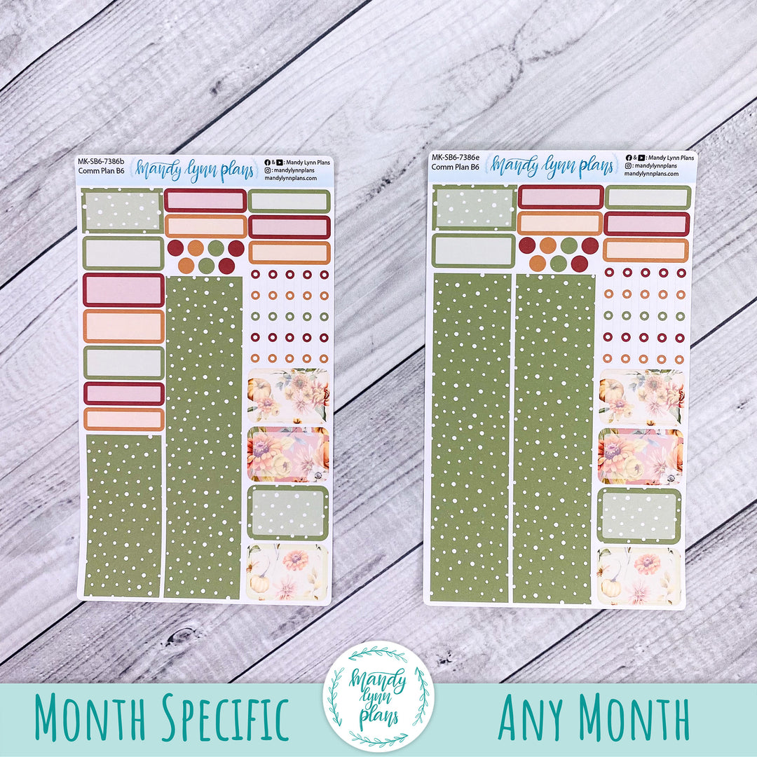 November 2026 or Any Month Monthly Kit || Sterling Ink A5, A5 Slim, B6, B6 Slim, N1, N2 Common Planner || Autumn Bouquet || 386