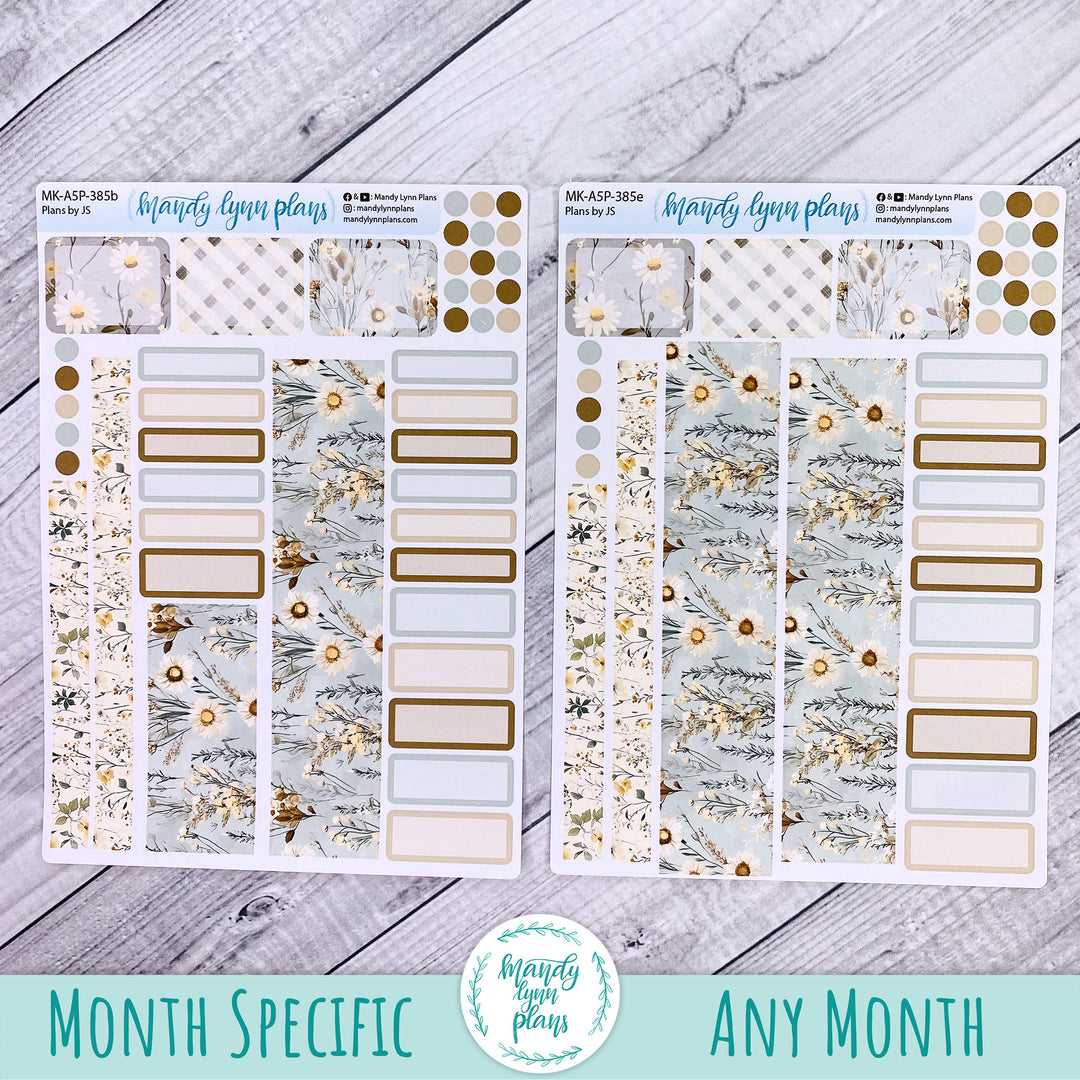 November 2026 or Any Month Monthly Kit || A5, B6, A6 Plans by Just Scribble || Rustic Grace || 385