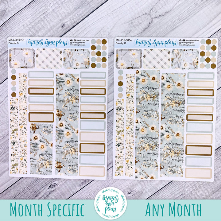 November 2026 or Any Month Monthly Kit || A5, B6, A6 Plans by Just Scribble || Rustic Grace || 385