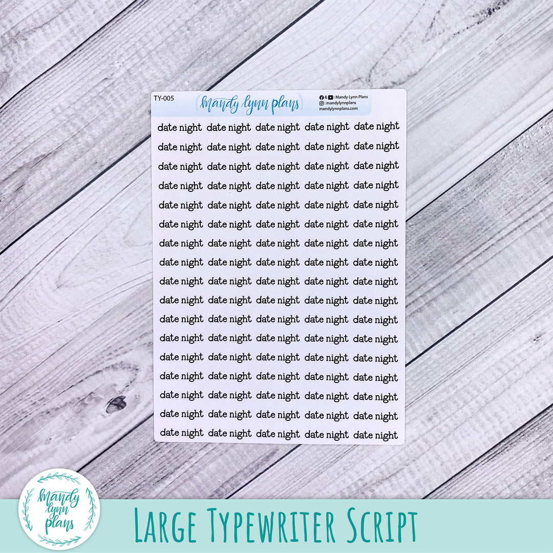 Date Night Scripts || 005