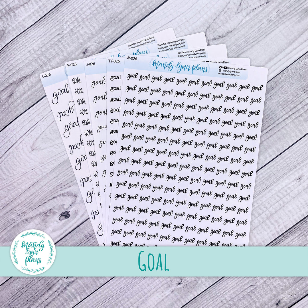 Goal Scripts || 026