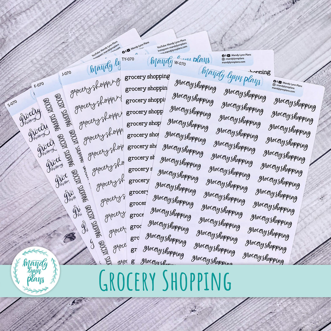 Grocery Shopping Scripts || 70