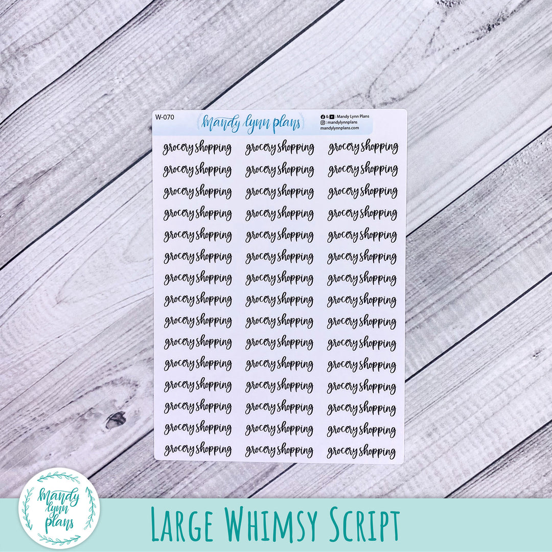 Grocery Shopping Scripts || 70