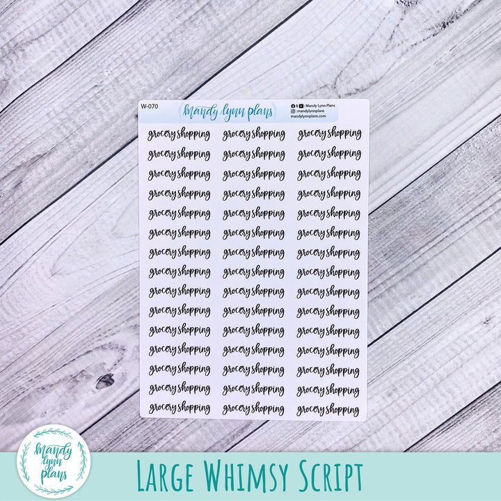 Grocery Shopping Scripts || 70