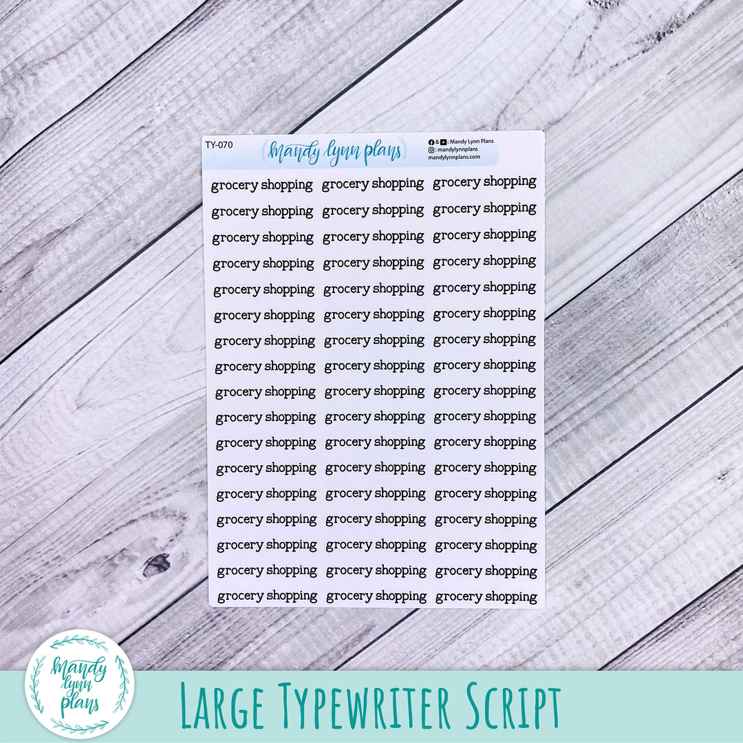 Grocery Shopping Scripts || 70
