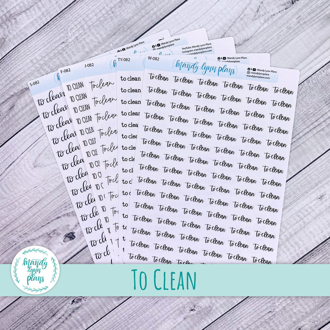 To Clean Scripts || 082