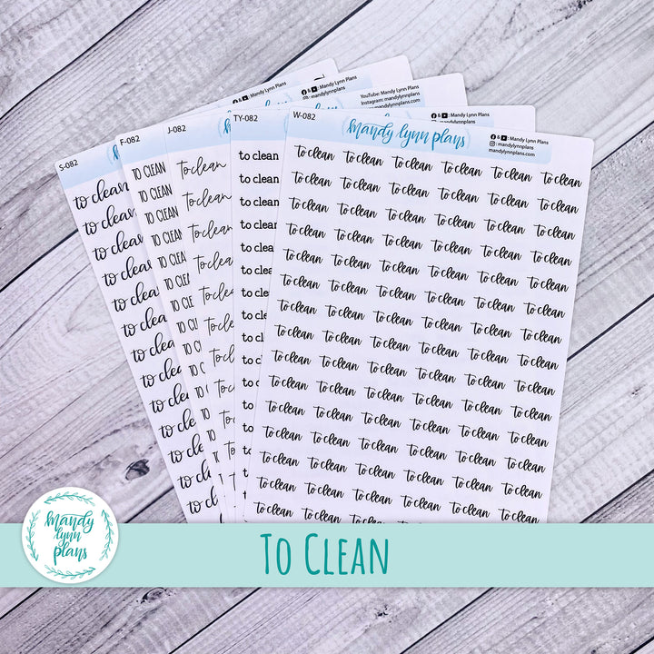 To Clean Scripts || 082
