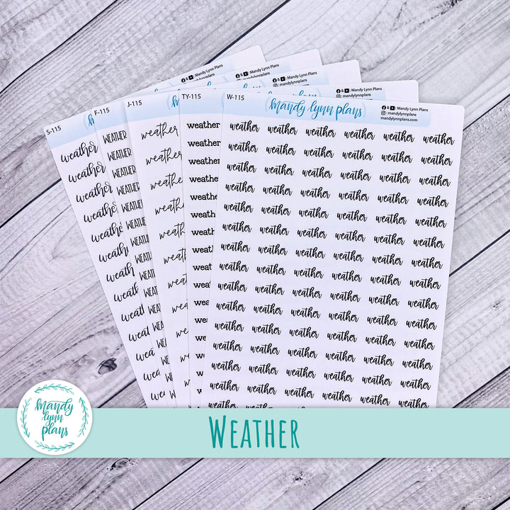 Weather Scripts || 115
