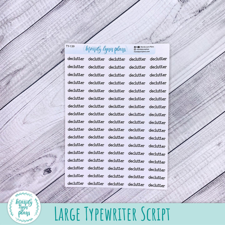 Declutter Scripts || 139