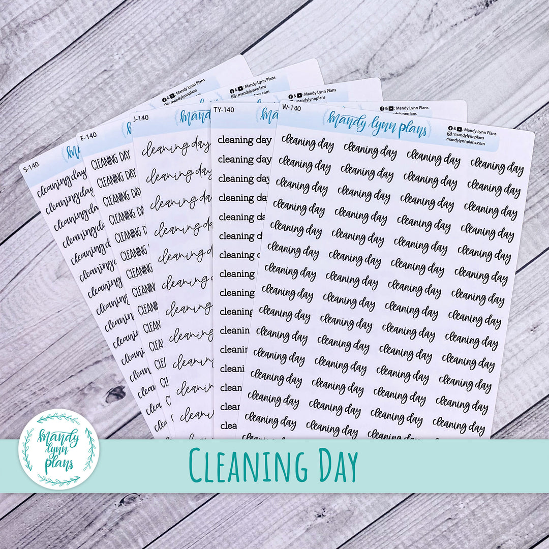 Cleaning Day Scripts || 140