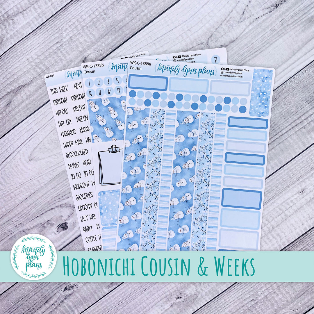 Weekly Kit || Hobonichi Cousin and Weeks || Joyful Snow || 388
