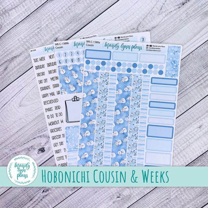Weekly Kit || Hobonichi Cousin and Weeks || Joyful Snow || 388