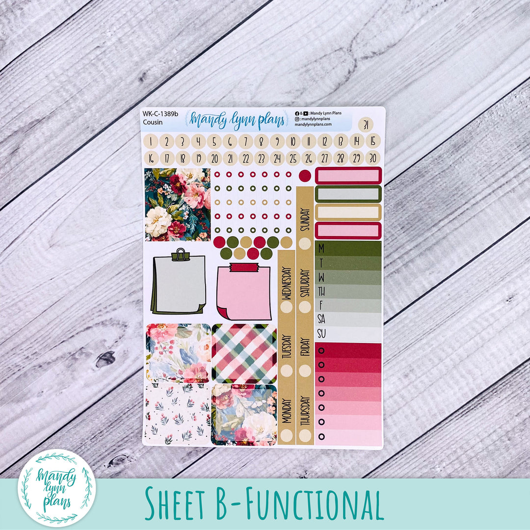 Weekly Kit || Hobonichi Cousin and Weeks || Holly and Ivy || 389