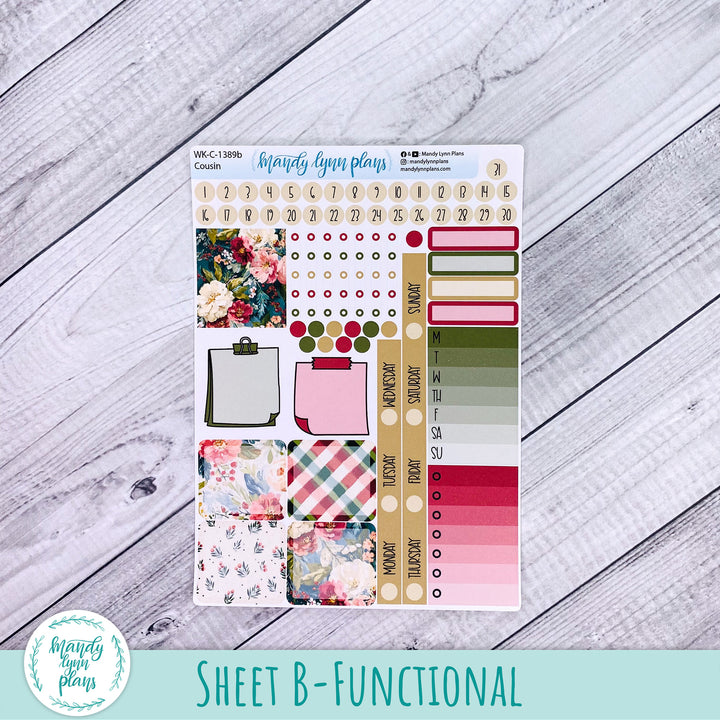 Weekly Kit || Hobonichi Cousin and Weeks || Holly and Ivy || 389