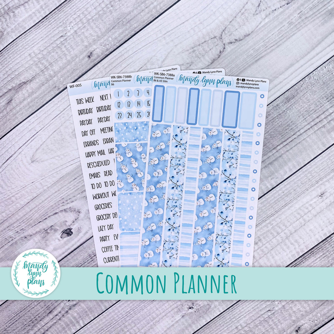 Weekly Kit || Sterling Ink Common Planners || Joyful Snow || 388