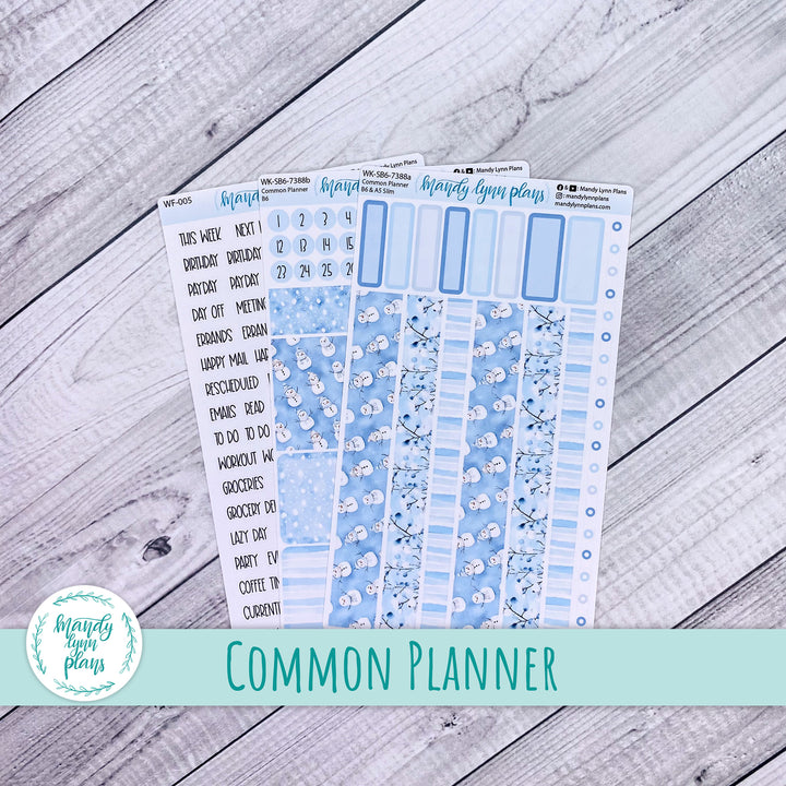 Weekly Kit || Sterling Ink Common Planners || Joyful Snow || 388