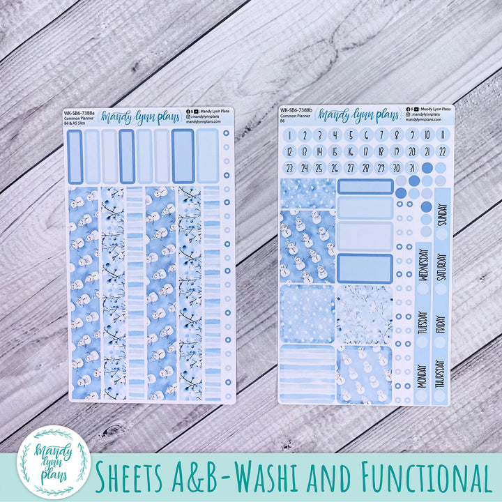 Weekly Kit || Sterling Ink Common Planners || Joyful Snow || 388