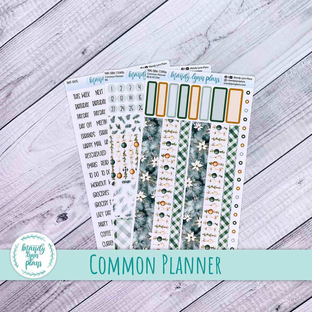 Weekly Kit || Sterling Ink Common Planners || Elegant Evergreen || 390