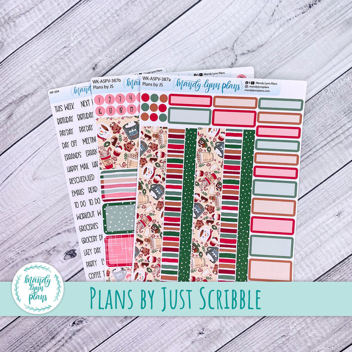 Weekly Kit || A5, B6, A6 Plans by Just Scribble || Cozy Christmas || 387