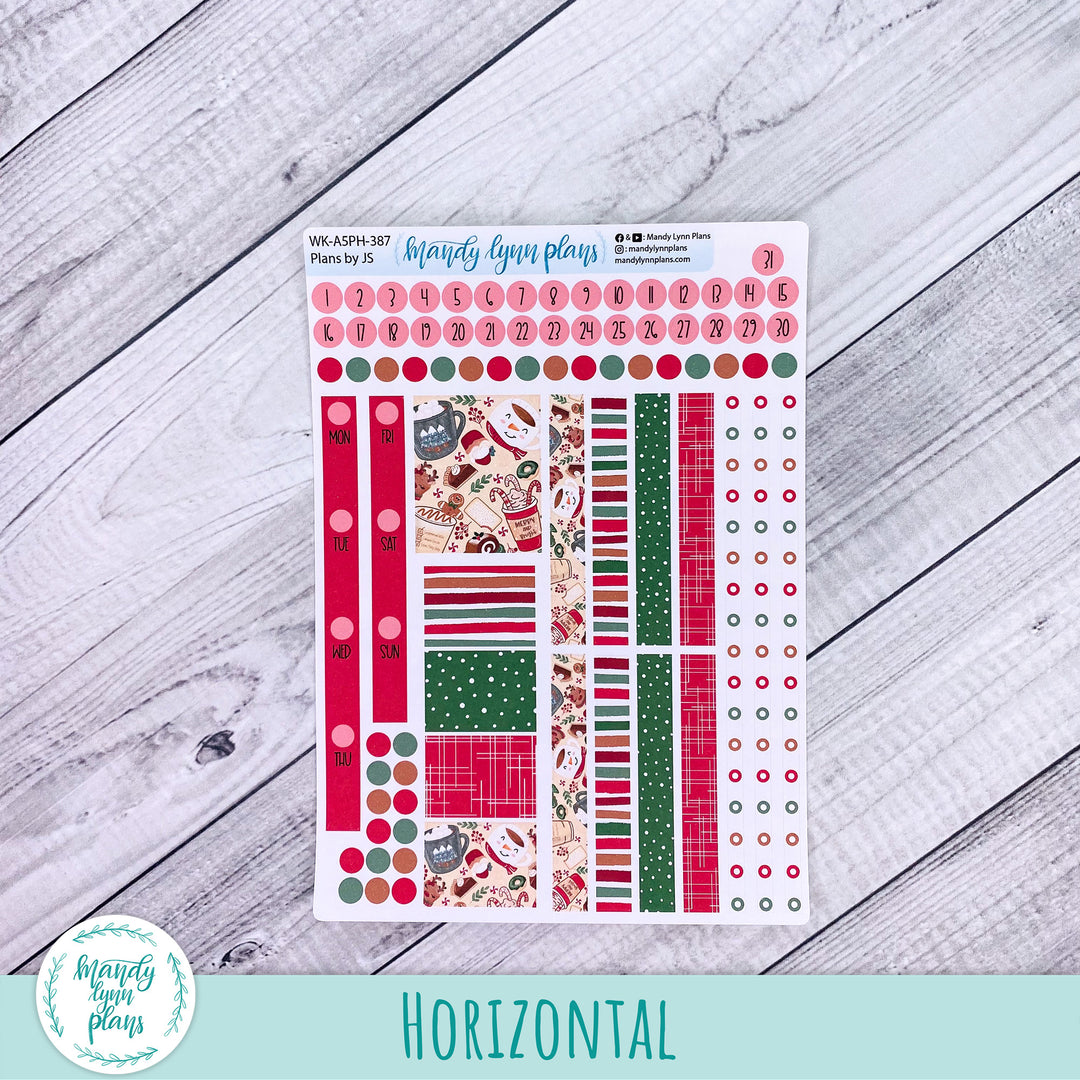 Weekly Kit || A5, B6, A6 Plans by Just Scribble || Cozy Christmas || 387