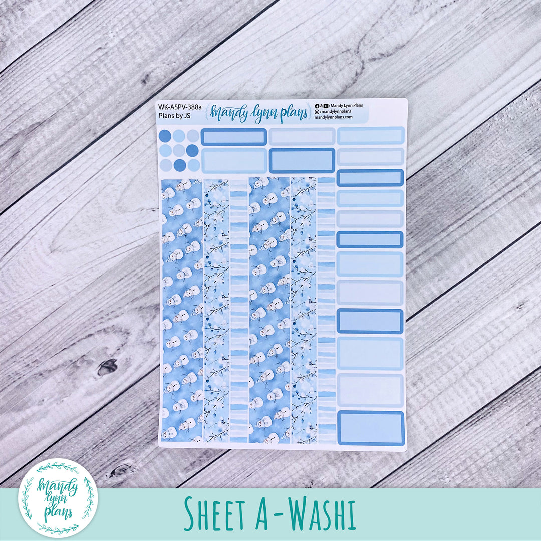 Weekly Kit || A5, B6, A6 Plans by Just Scribble || Joyful Snow || 388