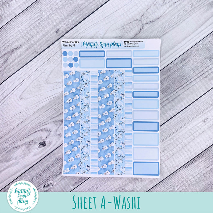 Weekly Kit || A5, B6, A6 Plans by Just Scribble || Joyful Snow || 388