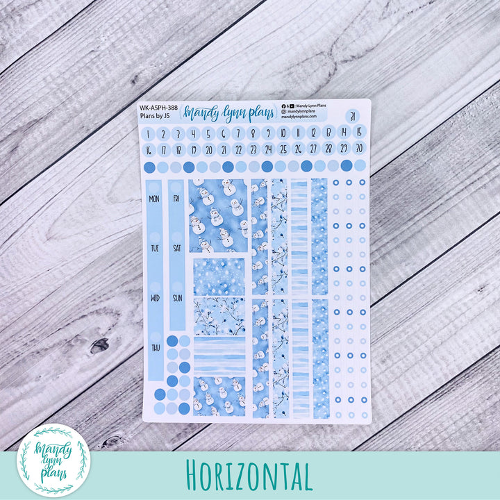 Weekly Kit || A5, B6, A6 Plans by Just Scribble || Joyful Snow || 388