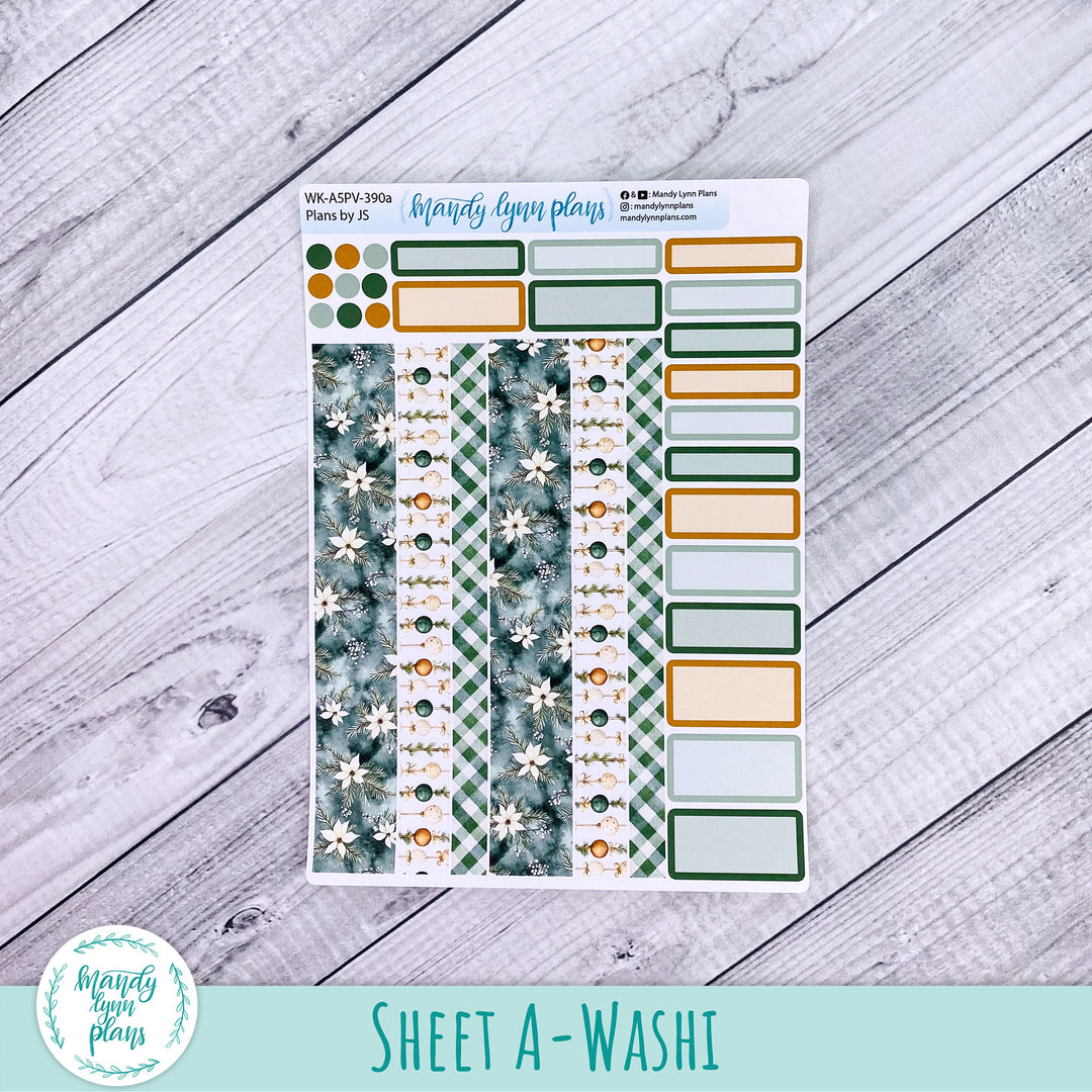 Weekly Kit || A5, B6, A6 Plans by Just Scribble || Elegant Evergreen || 390