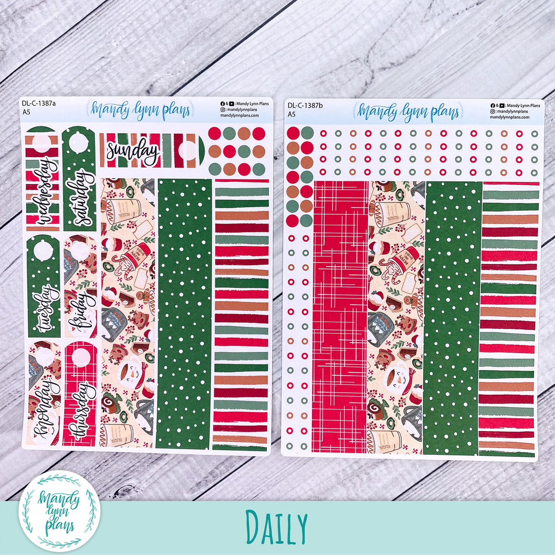 Daily Kit || A5, B6, A6 || Cozy Christmas || 387