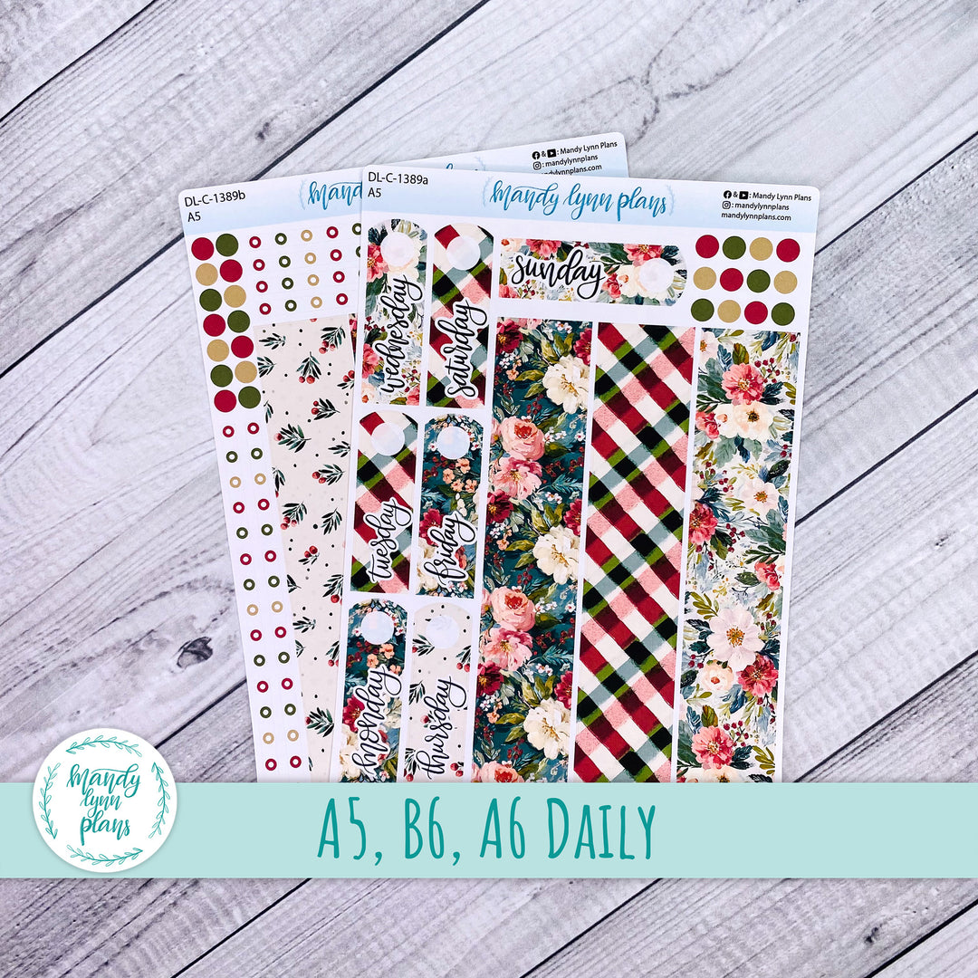 Daily Kit || A5, B6, A6 || Holly and Ivy || 389