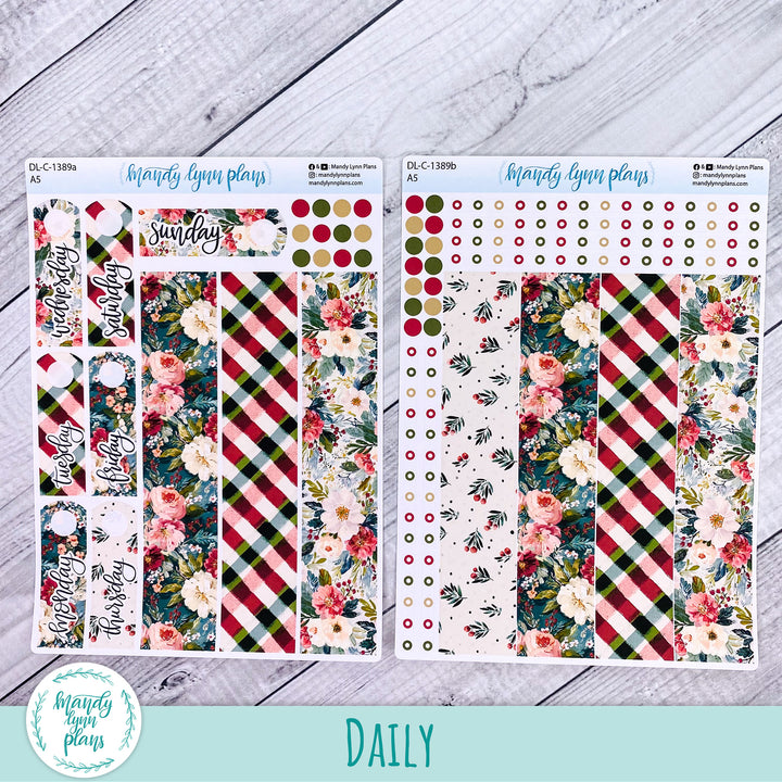 Daily Kit || A5, B6, A6 || Holly and Ivy || 389