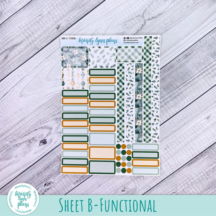December 2026 or Any Month Monthly Kit || Hobonichi Cousin, Weeks, A6 || Elegant Evergreen || 390