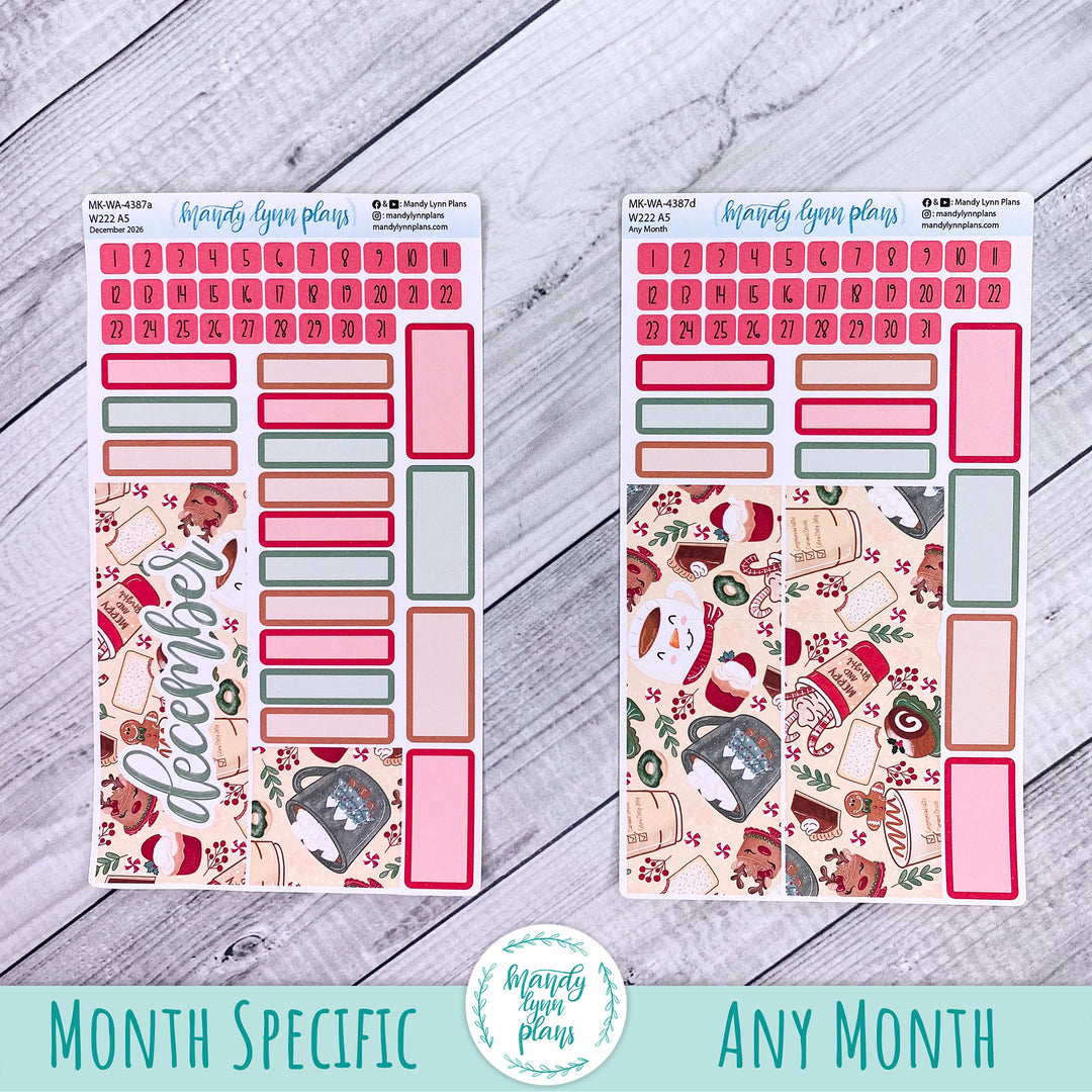 December 2026 or Any Month Monthly Kit || Wonderland 222 A5, B6, A6 || Cozy Christmas || 387