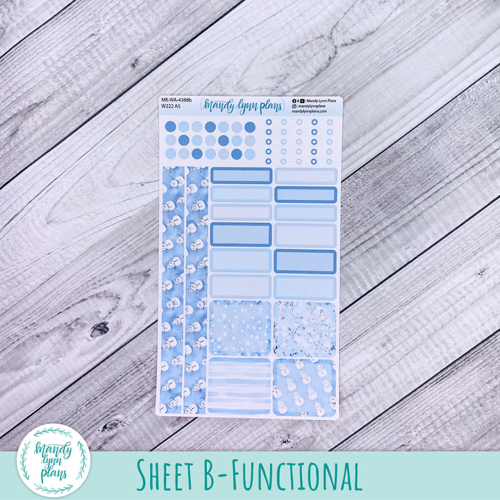 December 2026 or Any Month Monthly Kit || Wonderland 222 A5, B6, A6 || Joyful Snow || 388