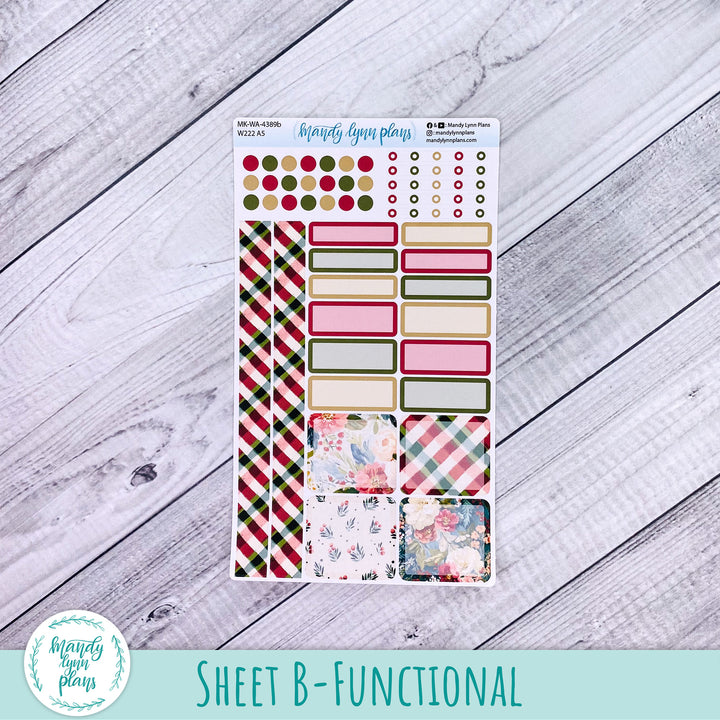 December 2026 or Any Month Monthly Kit || Wonderland 222 A5, B6, A6 || Holly and Ivy || 389
