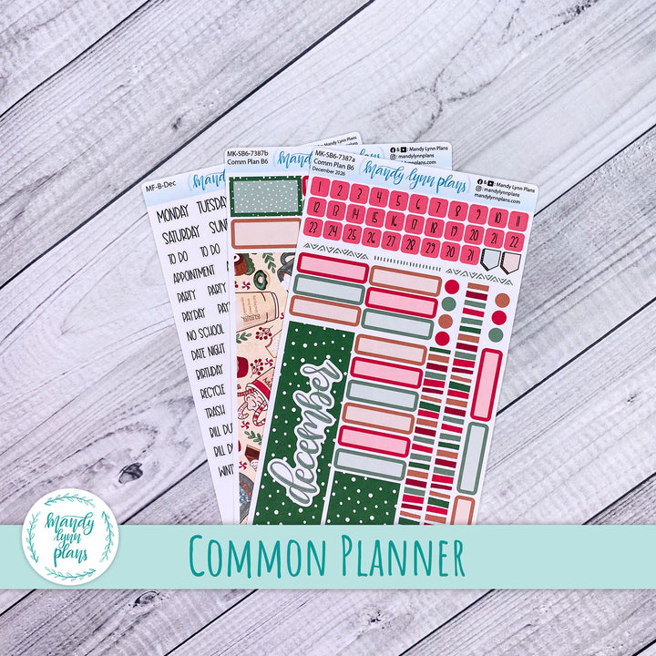 December 2026 or Any Month Monthly Kit || Sterling Ink A5, A5 Slim, B6, B6 Slim, N1, N2 Common Planner || Cozy Christmas || 387