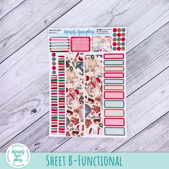 December 2026 or Any Month Monthly Kit || A5, B6, A6 Plans by Just Scribble || Cozy Christmas || 387