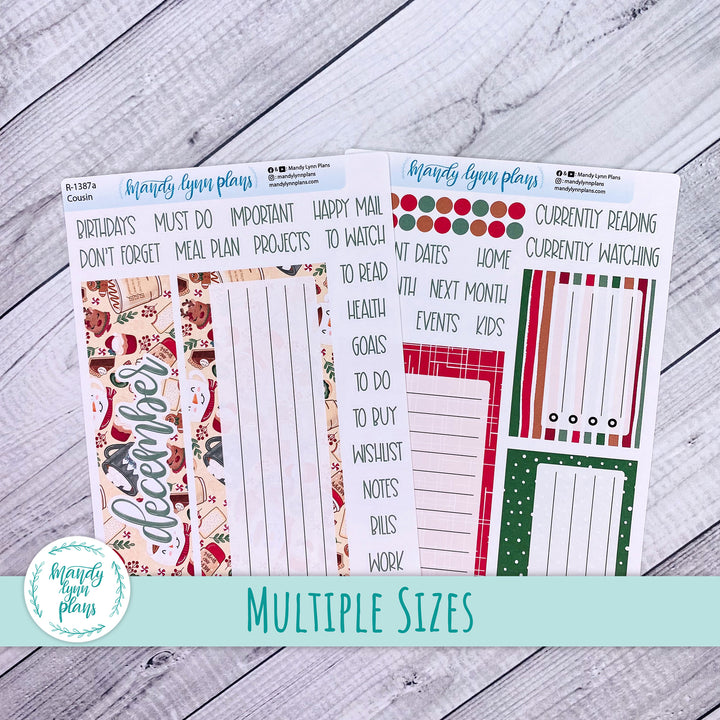 December Dashboard Kit || Hobonichi, Common Planner, Wonderland 222, Plans by Just Scribble || Cozy Christmas || 387