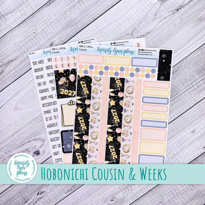 Weekly Kit || Hobonichi Cousin and Weeks || New Year's Party || 391
