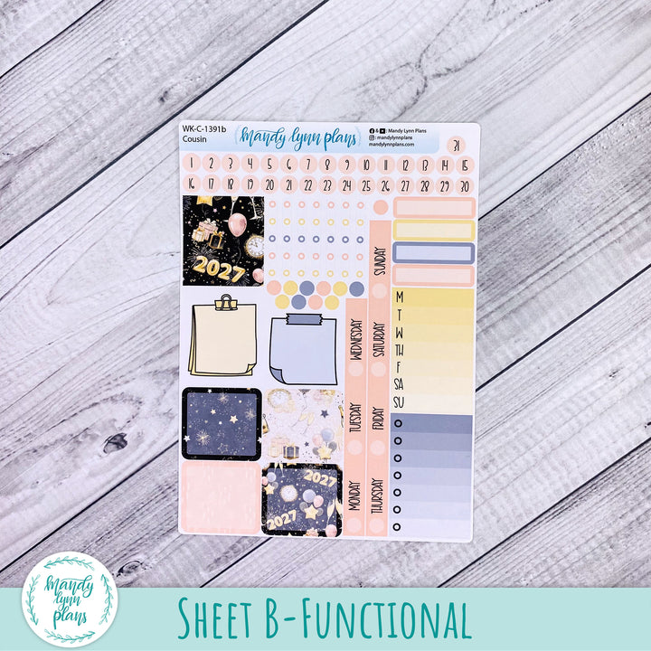 Weekly Kit || Hobonichi Cousin and Weeks || New Year's Party || 391